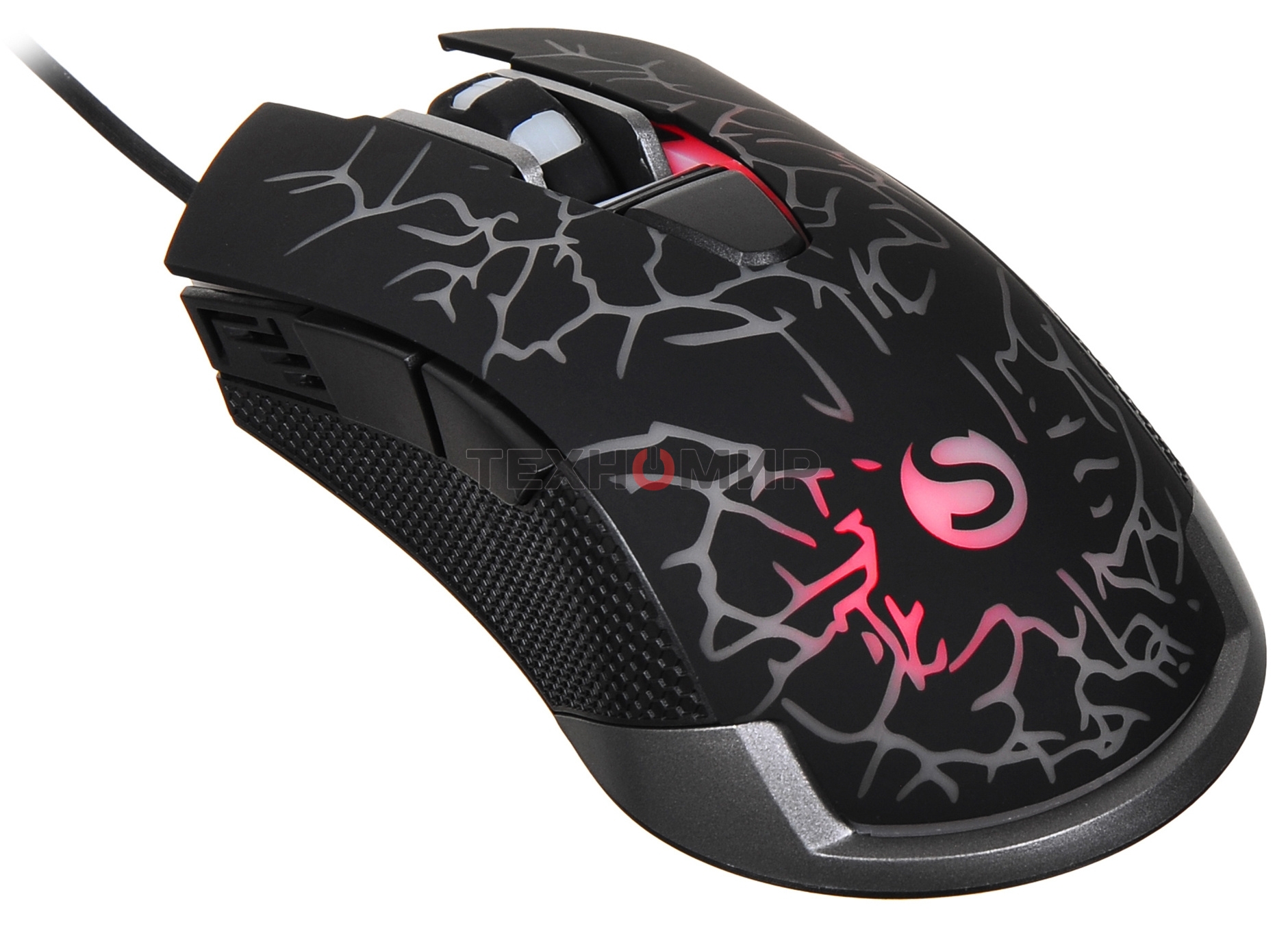 Мышь проводная SunWind SW-M705G черный, 3600 dpi, USB, кнопки - 6