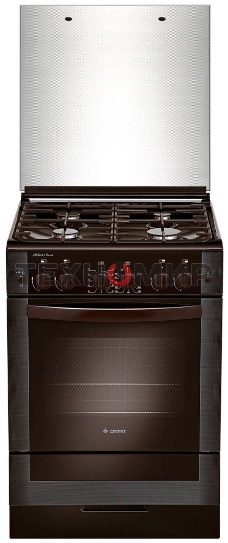 Плита газовая Gefest ПГ 6300-02 0047 коричневый, конфорок 4 шт, духовка 52 л, 60 см x 85 см x 60 см