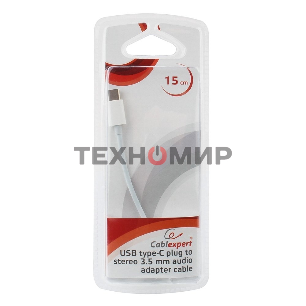 Переходник Cablexpert Переходник USB, USB Type-C/Jack3.5F, пакет (CCA-UC3.5F-01-W)