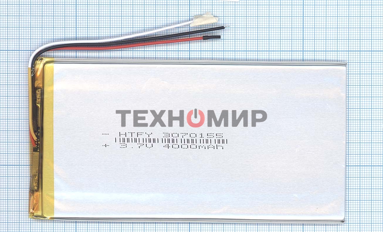 Аккумулятор Li-Pol (батарея) 3x70x155мм 3pin 3.7V/4000mAh