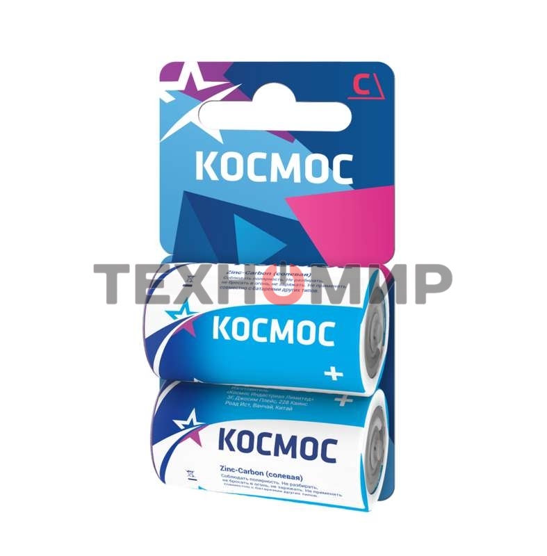 Элемент питания Космос солевой C/R14 (блист.2шт)