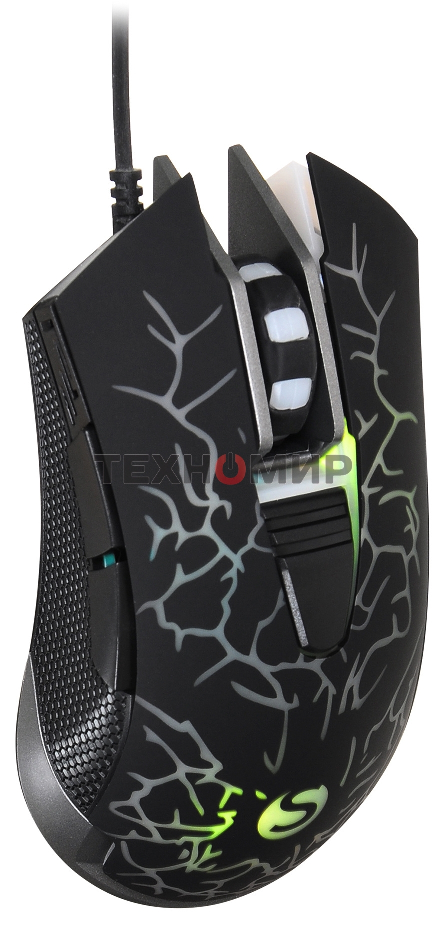 Мышь проводная SunWind SW-M705G черный, 3600 dpi, USB, кнопки - 6