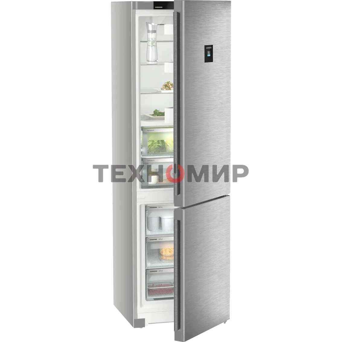 Холодильник Liebherr CBNsdc 573i-22 серебристый двухкамерный 266/94л морозилка снизу, No Frost