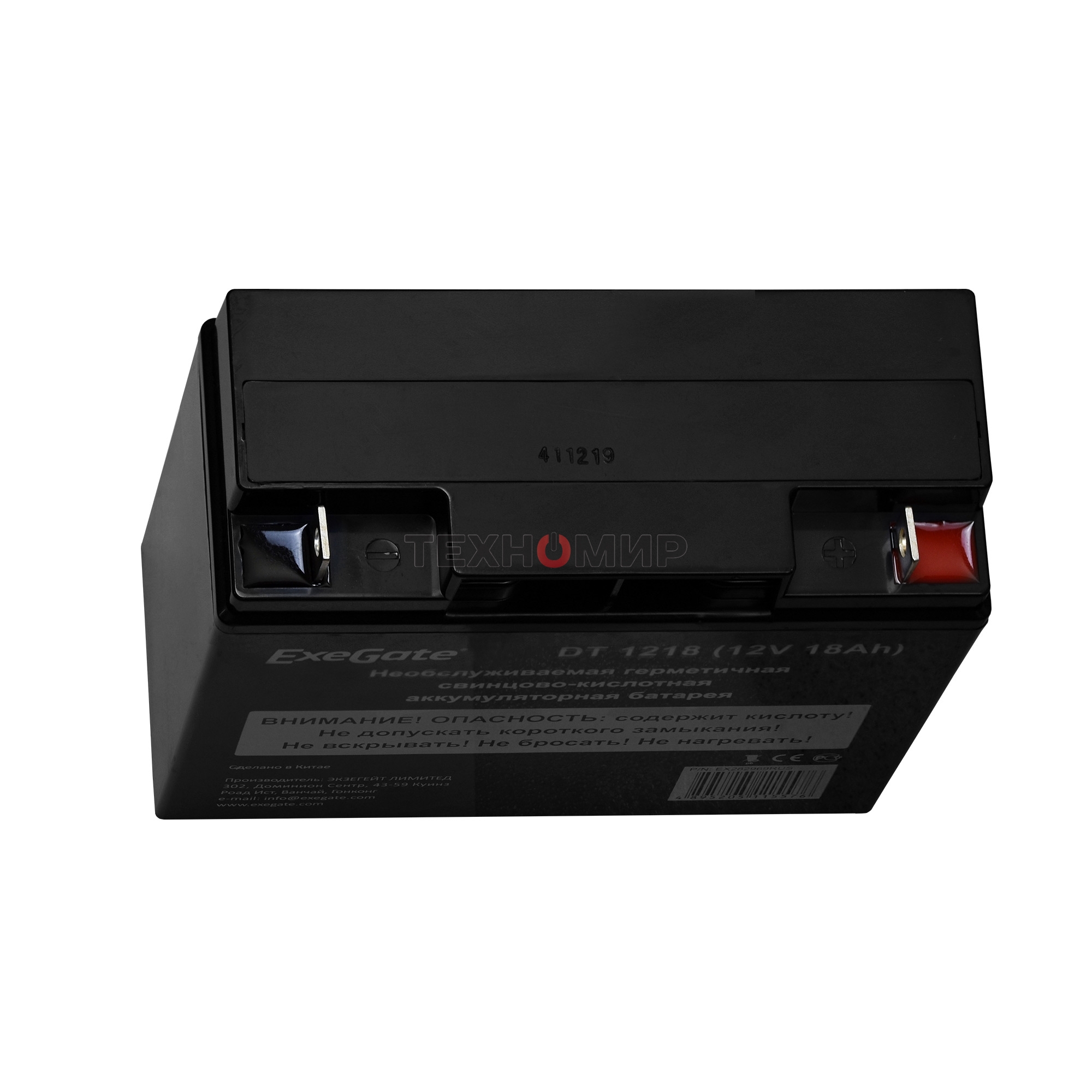 Батарея для ИБП ExeGate DT 1218 (12V 18Ah), клеммы под болт М5