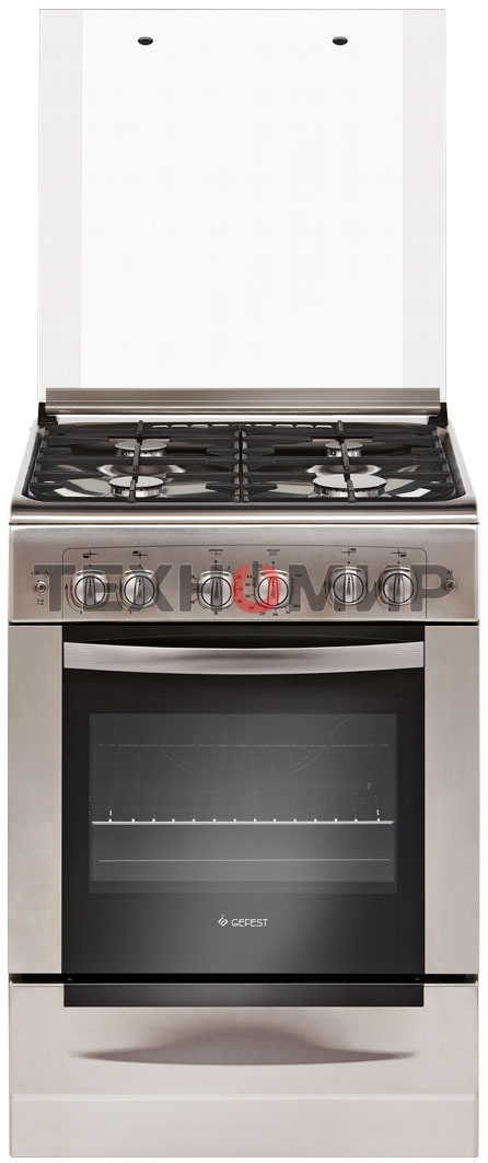 Плита газовая Gefest ПГ 6100-02 0004 серебристый, конфорок 4 шт, духовка 52 л, 60 см x 85 см x 60 см