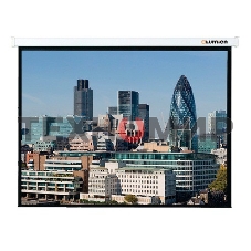 Экран с электроприводом Lumien Master Control 203x203 см Matte White FiberGlass черная кайма по периметру