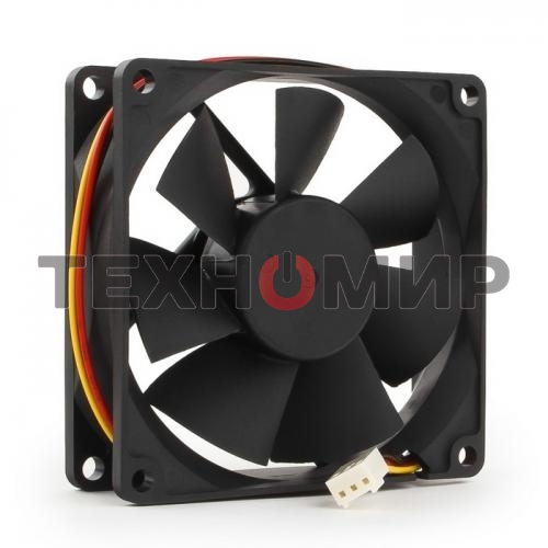 Вентилятор для корпуса Gembird FANCASE/BALL черный, 80 мм, 2600 об/мин, 27 дБ, 3 pin