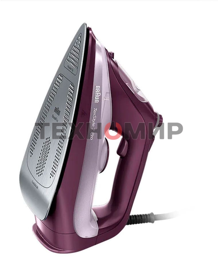 Утюг Braun SI7181VI сиреневый/фиолетовый, 3100 Вт, 50 г/мин, 230 г/мин, 300 мл