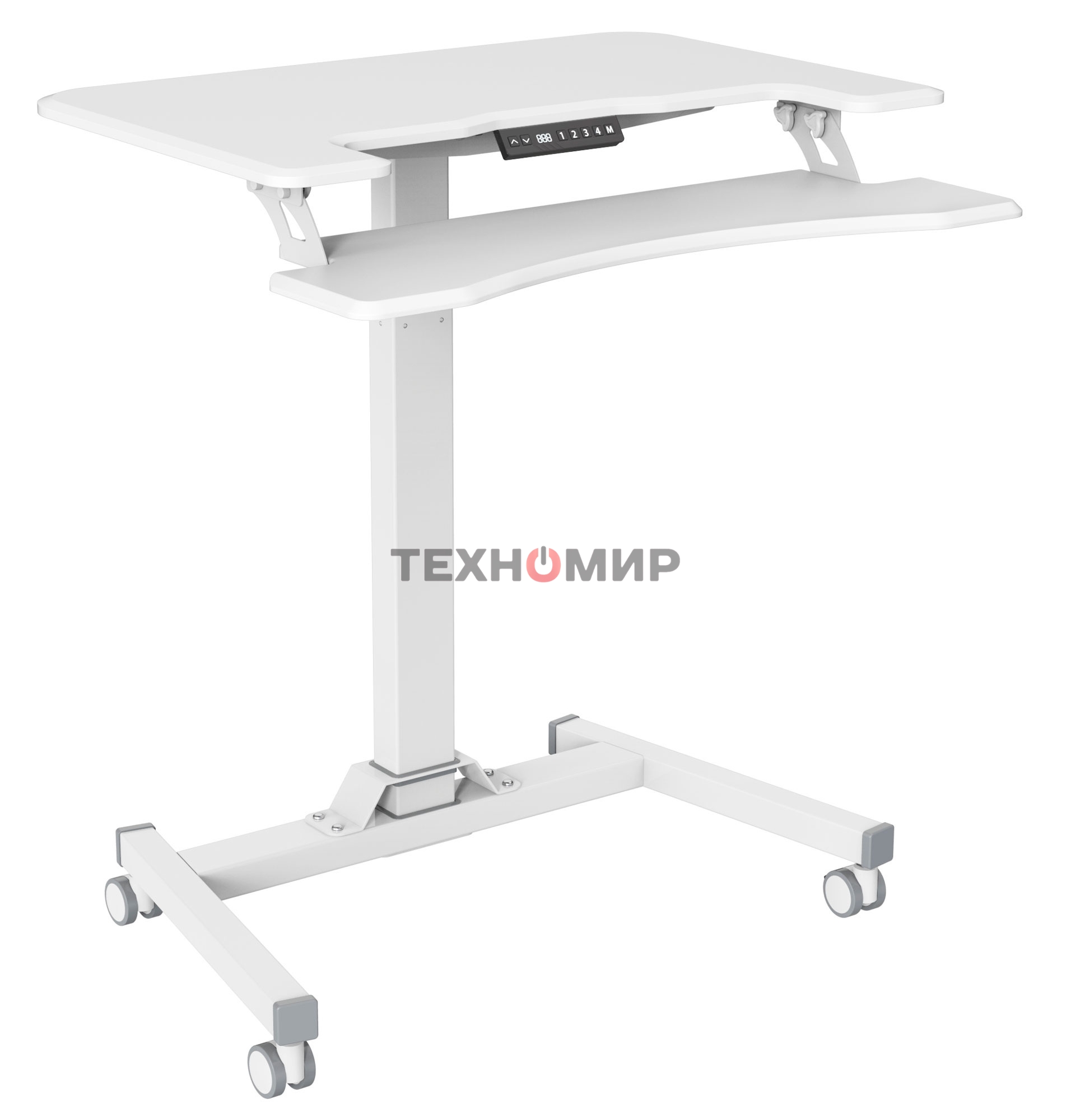 Стол для ноутбука Cactus VM-FDE103 столешница МДФ белый 91.5x56x123см (CS-FDE103WWT)