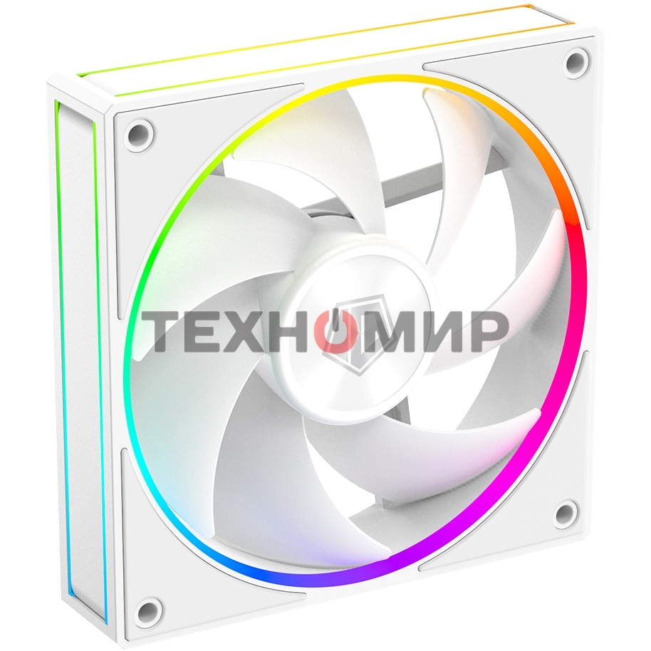 Вентилятор для корпуса ID-Cooling AF-127-ARGb-W белый, 120 мм, 2000 об/мин, 29.9 дБ, 4 pin