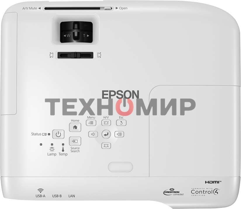 Проектор Epson EB-982W белый (LCD, 1280×800, 4200Lm, 16000:1, 3.1 kg)