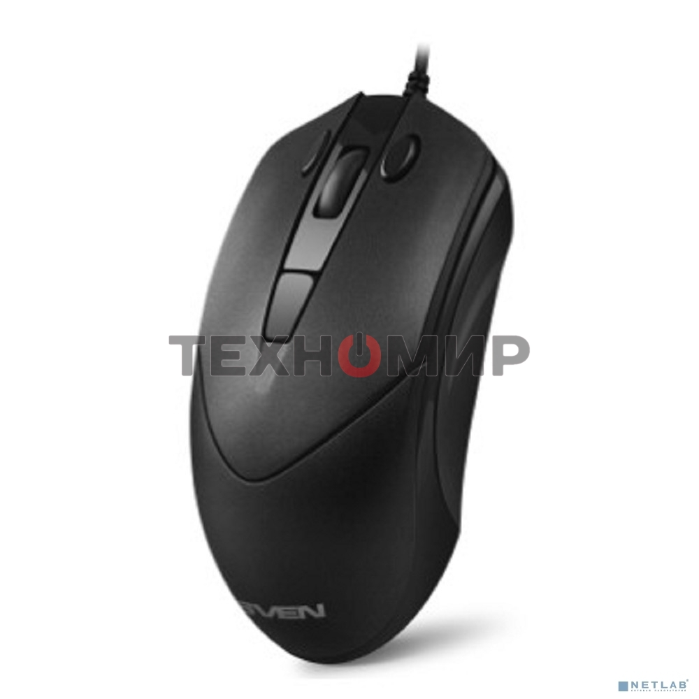 Мышь проводная SVEN RX-100 черный, 4000 dpi, USB, кнопки - 6