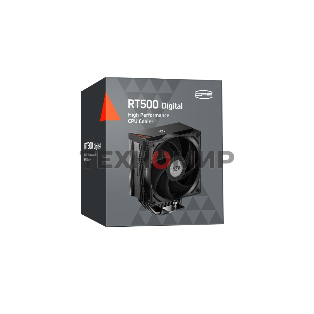 Кулер для процессора PCCooler RT500 Digital черный 120мм алюминий+медь 2200rpm 32db 4-pin 240W