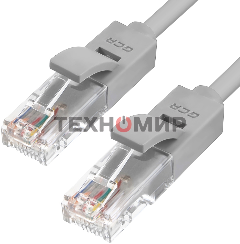 Патч-корд Greenconnect прямой 40.0m, UTP кат.5e, серый, позолоченные контакты, 24 AWG, литой, GCR-LNC03-40.0m, ethernet high speed 1 Гбит/с, RJ45, T568B Greenconnect Патч-корд прямой 40.0m, UTP кат.5e, серый, позолоченные контакты, 24 AWG, литой, GCR-LNC0
