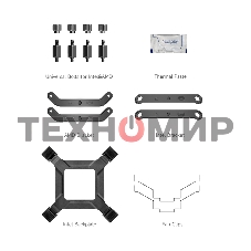 Кулер для процессора PCCooler RT500 Digital черный 120мм алюминий+медь 2200rpm 32db 4-pin 240W