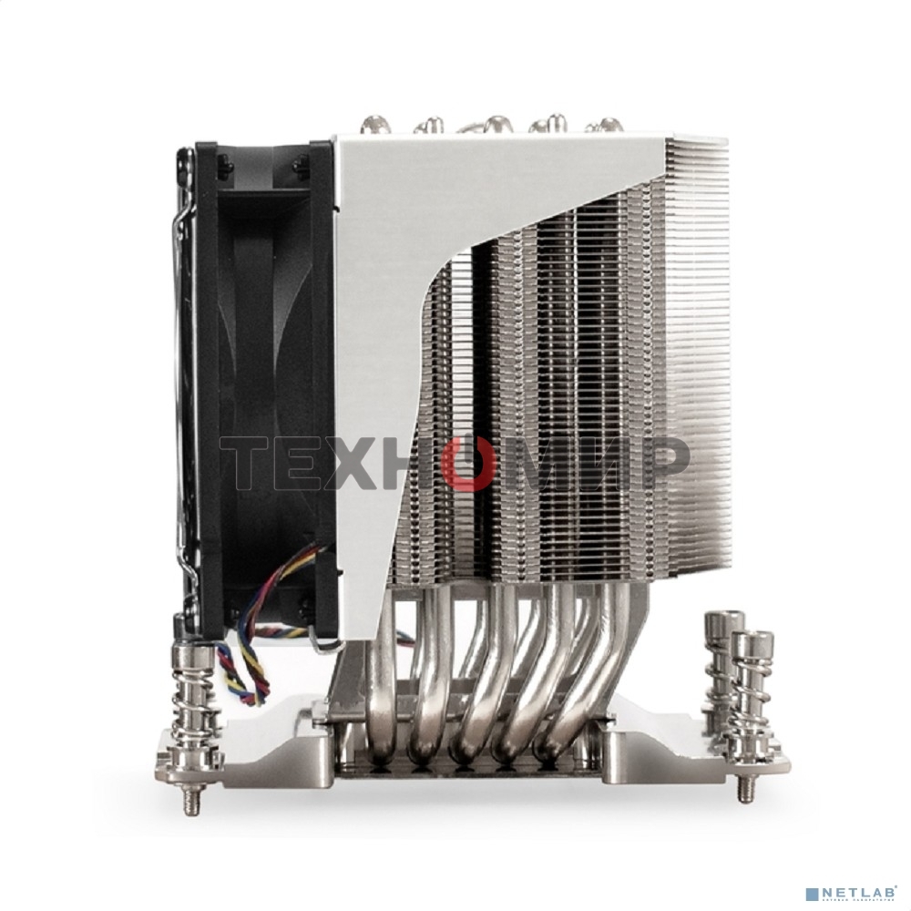 Кулер для процессора ExeGate ESNK-P0064AP4.PWM.4U.SP3.Cu серебристый, 92 мм, алюминий/медь, 3800 об/мин, 44 дБ, 4 pin, 280 Вт, 125.4 мм