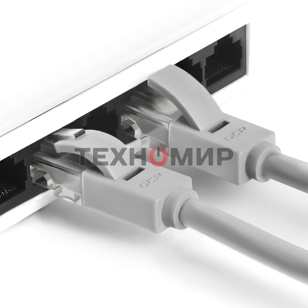 Патч-корд Greenconnect прямой 40.0m, UTP кат.5e, серый, позолоченные контакты, 24 AWG, литой, GCR-LNC03-40.0m, ethernet high speed 1 Гбит/с, RJ45, T568B Greenconnect Патч-корд прямой 40.0m, UTP кат.5e, серый, позолоченные контакты, 24 AWG, литой, GCR-LNC0