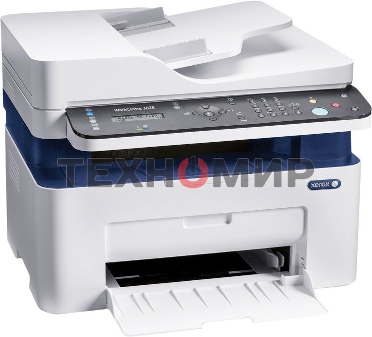 МФУ лазерное Xerox WorkCentre 3025NI (WC3025NI#), A4, ч/б, печ. до 20 стр/мин., скан. до 17 стр/мин., 1200 x 1200 dpi (печать) 600 x 600 dpi (скан.), Wi-Fi, Ethernet, USB