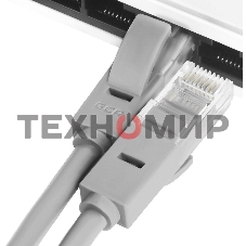 Патч-корд Greenconnect прямой 40.0m, UTP кат.5e, серый, позолоченные контакты, 24 AWG, литой, GCR-LNC03-40.0m, ethernet high speed 1 Гбит/с, RJ45, T568B Greenconnect Патч-корд прямой 40.0m, UTP кат.5e, серый, позолоченные контакты, 24 AWG, литой, GCR-LNC0
