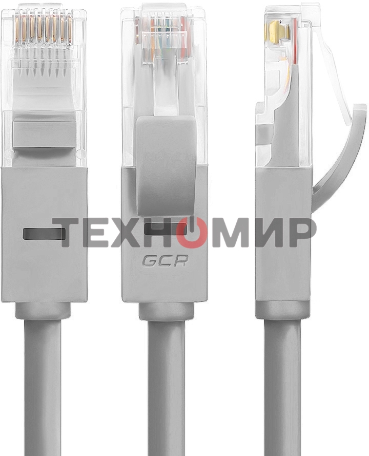 Патч-корд Greenconnect прямой 40.0m, UTP кат.5e, серый, позолоченные контакты, 24 AWG, литой, GCR-LNC03-40.0m, ethernet high speed 1 Гбит/с, RJ45, T568B Greenconnect Патч-корд прямой 40.0m, UTP кат.5e, серый, позолоченные контакты, 24 AWG, литой, GCR-LNC0