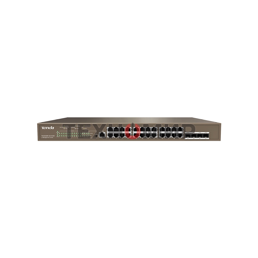 Коммутатор 24PORT 1000M POE 4SFP G5328P-24-410W IP-COM