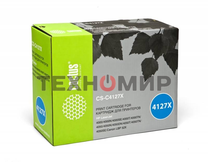 Картридж лазерный Cactus CS-C4127X черный (10000 стр.) для HP LJ 4000/4050