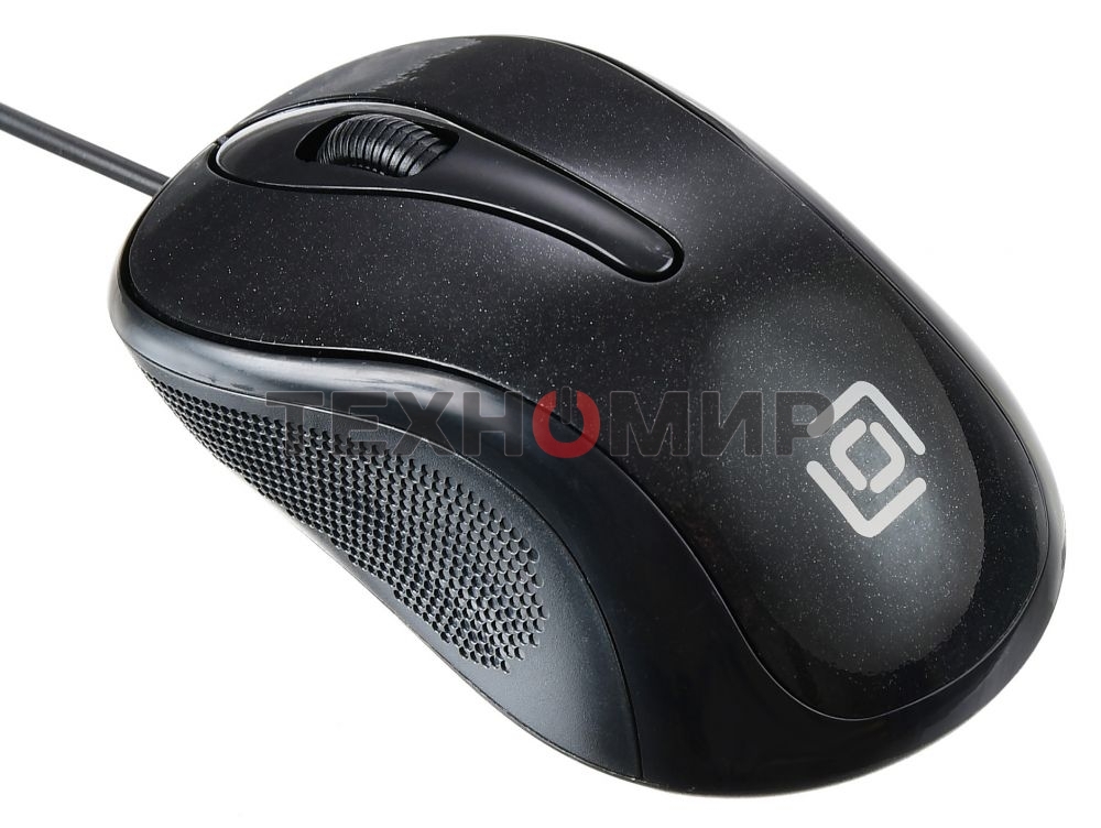 Мышь проводная Oklick 385M черный, 1000 dpi, USB, кнопки - 3