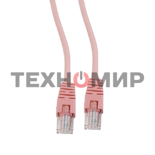 Патч-корд UTP Cablexpert cat.5e, 5м, литой, многожильный, розовый