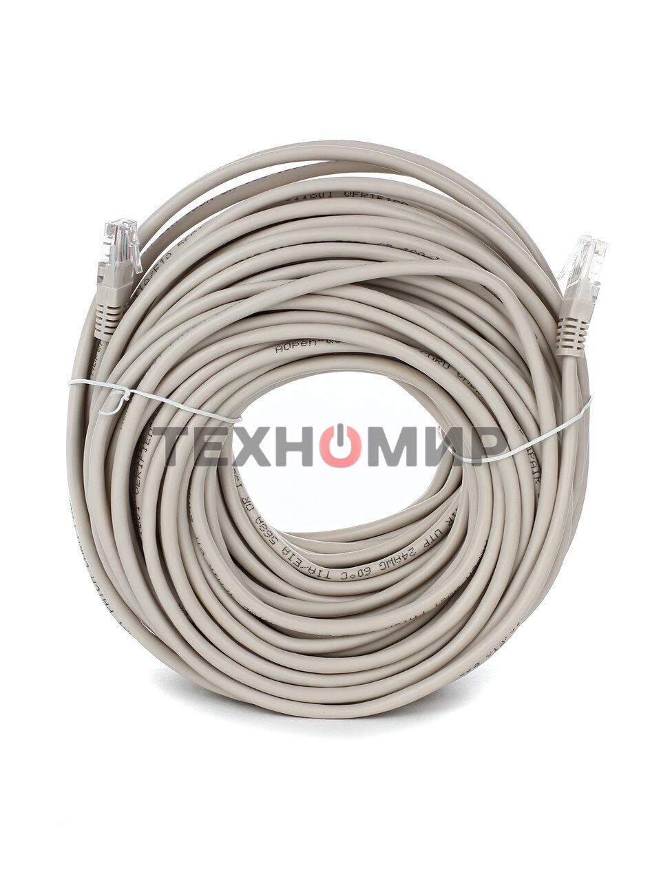 Патч-корд литой Aopen/Qust UTP cat.5е 30м серый