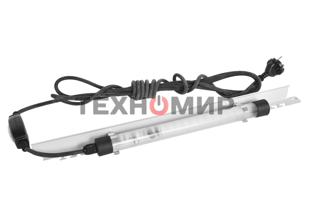 Панель осветительная Rem, с кронштейном серого цвета, 1U, 40х484х35 мм (ВхШхГ), 230V, 19