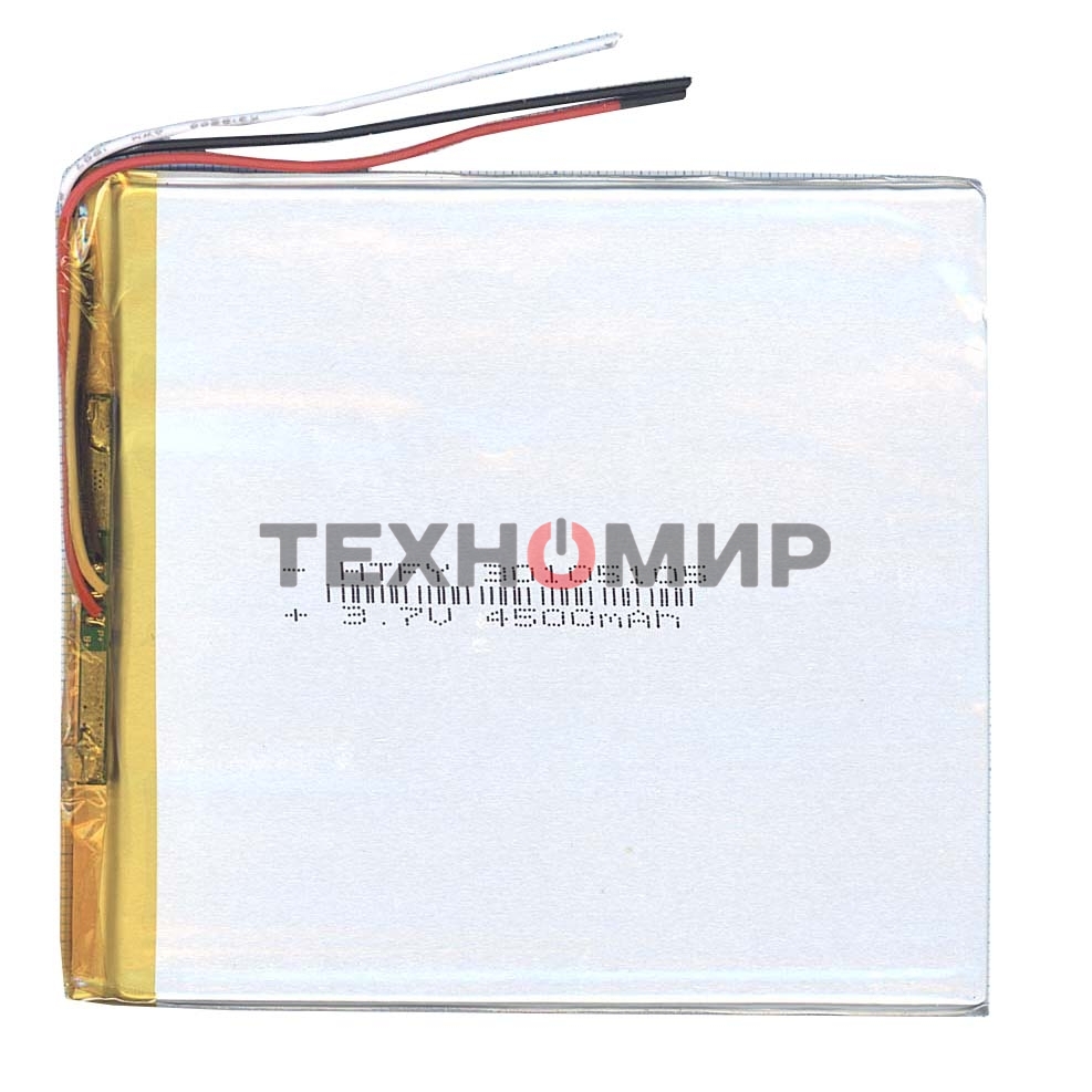 Аккумулятор Li-Pol (батарея) 3x105x105мм 3pin 3.7V/4500mAh