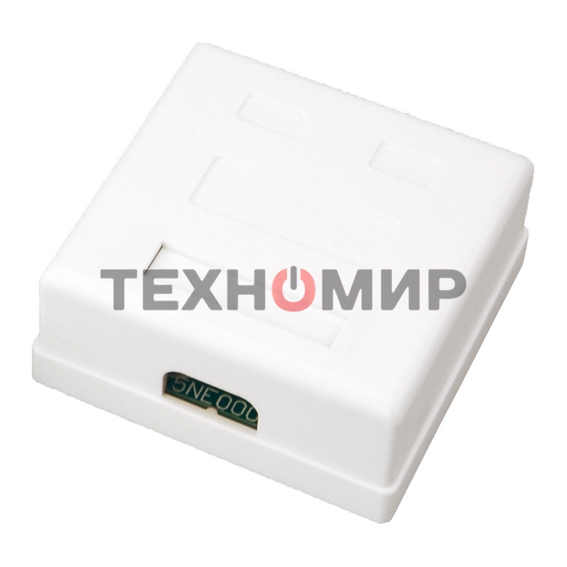 Розетка компьютерная Rexant 2-м ОП RJ45 CAT.5E бел.