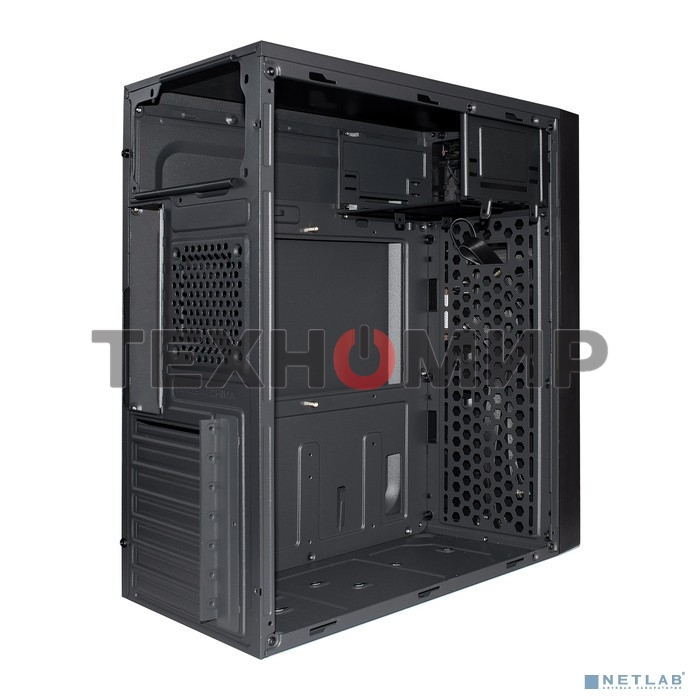 Компьютерный корпус Miditower ExeGate AA-440-AA500 (ATX, AA500 8 см, 2*USB, аудио)