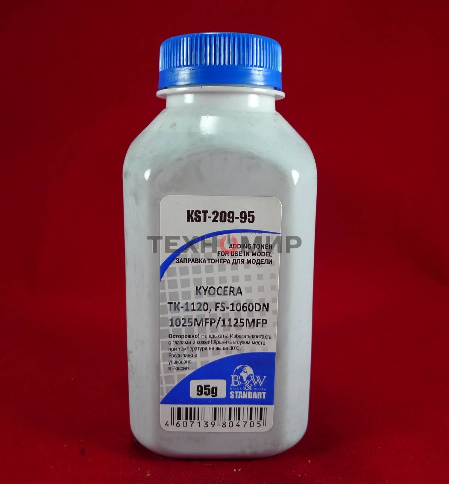 Тонер Kyocera TK-1120, FS-1060DN/1025MFP/1125MFP (фл. 95г) B&W Standart фас Россия