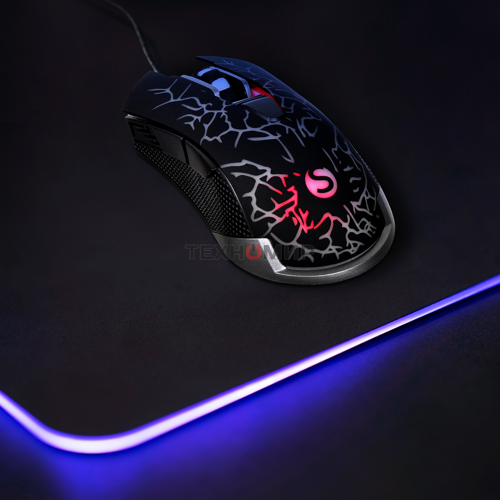 Мышь проводная SunWind SW-M705G черный, 3600 dpi, USB, кнопки - 6