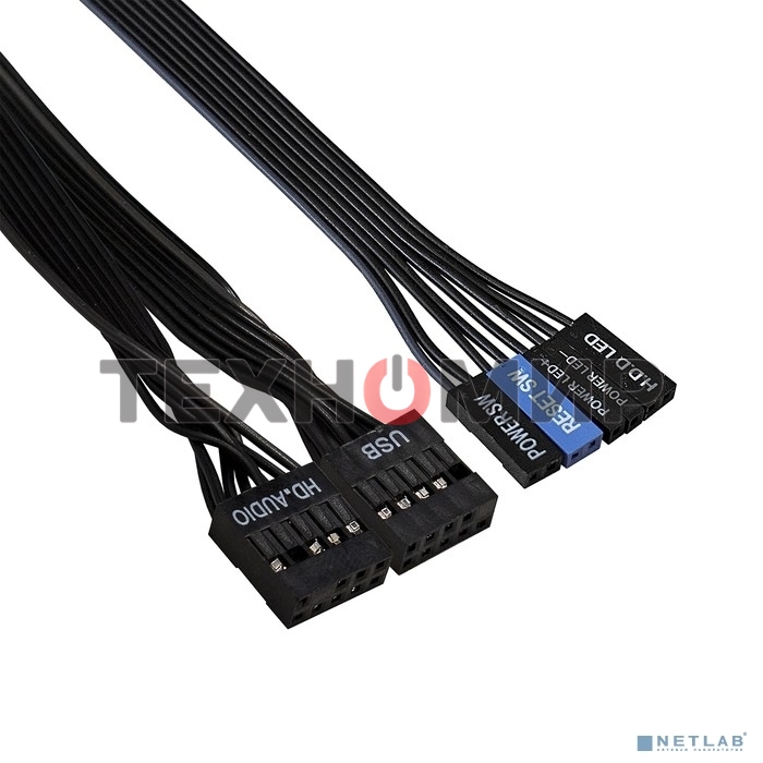 Компьютерный корпус Miditower ExeGate AA-440-AA500 (ATX, AA500 8 см, 2*USB, аудио)