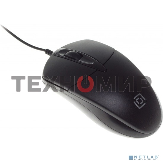 Мышь проводная Oklick 275M черный, 1000 dpi, USB, кнопки - 3