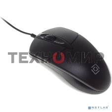 Мышь проводная Oklick 275M черный, 1000 dpi, USB, кнопки - 3
