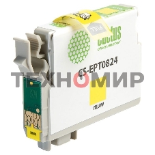 Картридж струйный Cactus CS-EPT0824 (T0824) желтый (13,8 мл) для Epson Stylus Photo R270/290/RX590