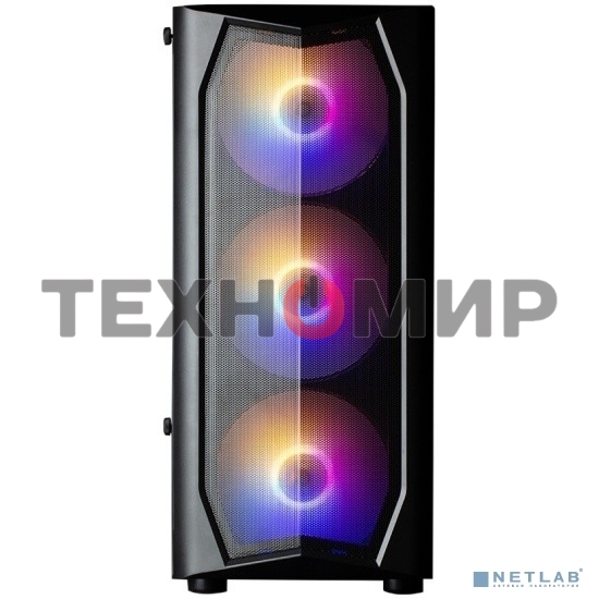 Компьютерный корпус MidiTower Zalman N4 black (ATX,Window, 6xRGb fan, USB 2.0 x2, USB 3.0x1, без БП) (N4 rev.1)