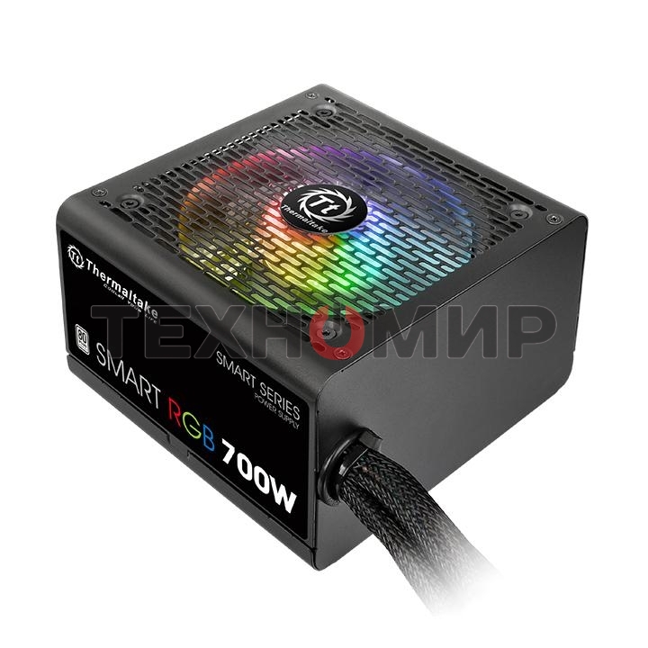Блок питания Thermaltake Smart RGb (PS-SPR-0700NHSAWE-1), 700Вт, 80 PLUS, 120мм, черный