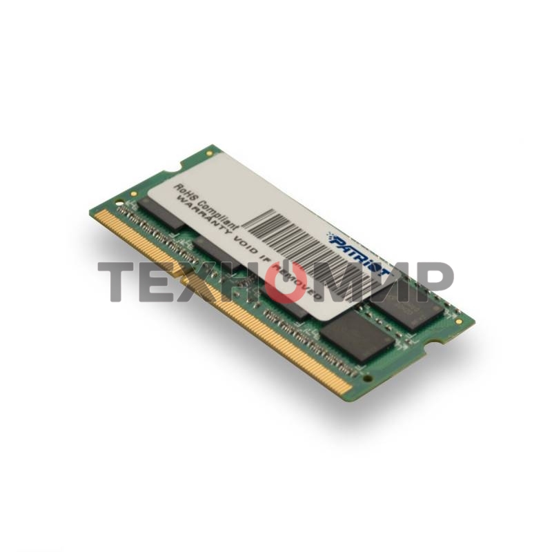 Оперативная память Patriot, DDR3L, 4GB (1x4 GB), 1600 MHz, CL11, SO-DIMM