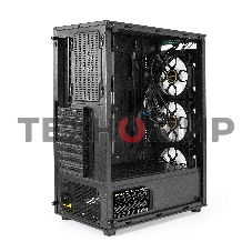 Компьютерный корпус Miditower ExeGate i3 BASE-NPX700 (ATX, БП 700NPX с вент. 12 см, с окном, 1*USB+1*USB 3.0, аудио, 4 вент. 12см с RGb подсветкой)