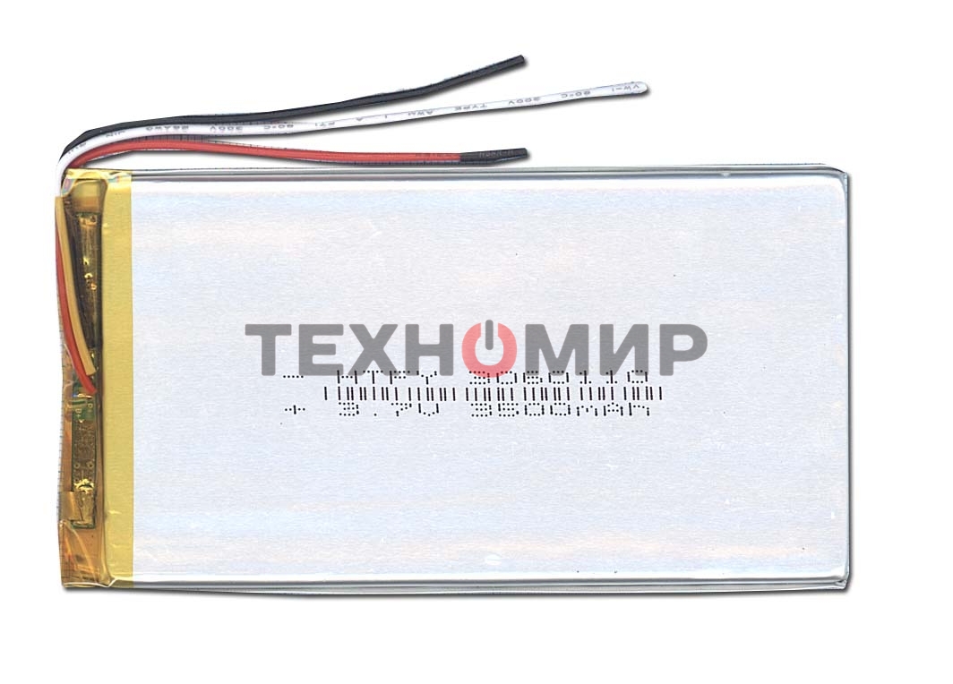 Аккумулятор Li-Pol (батарея) 3x60x110мм 3pin 3.7V/3500mAh