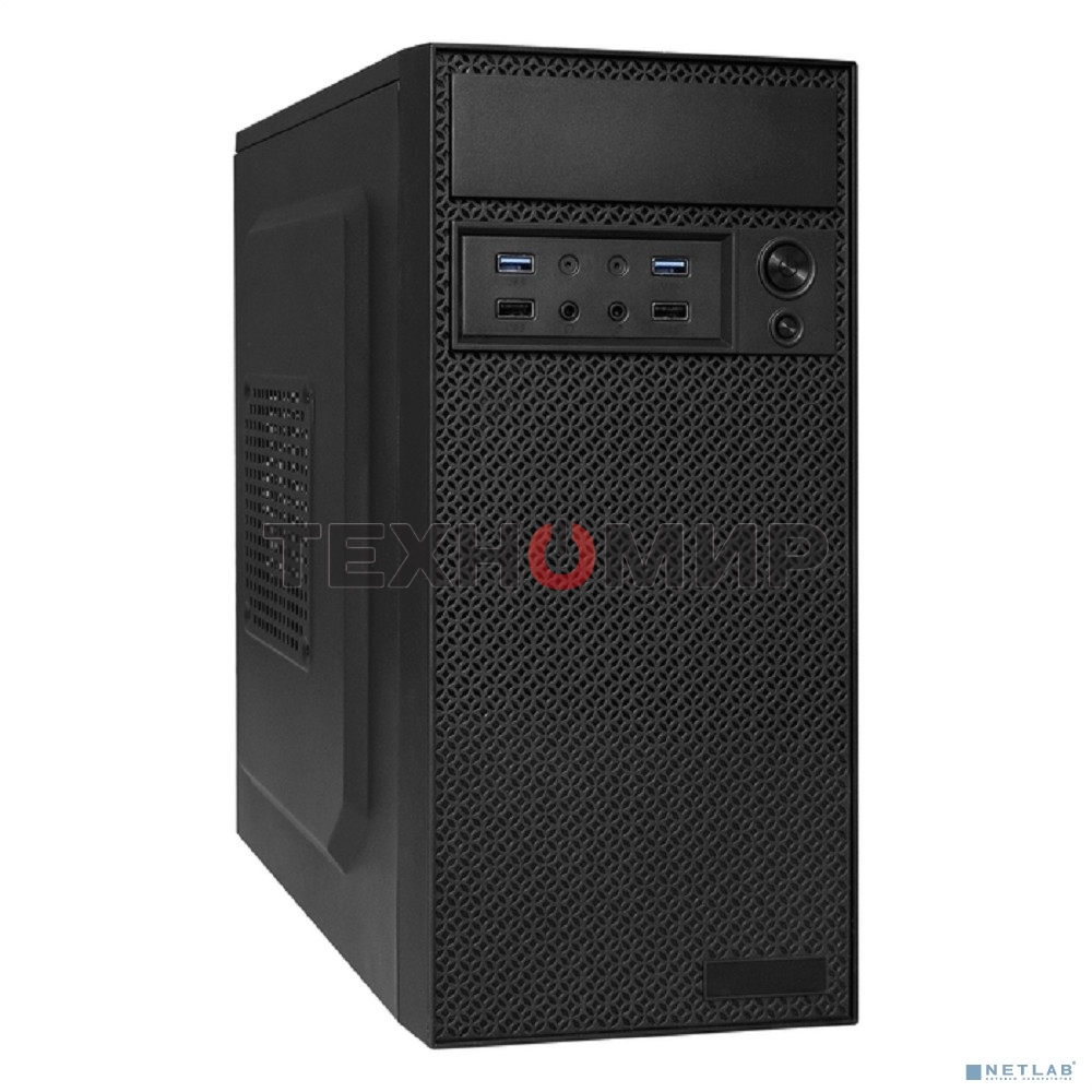 Компьютерный корпус Minitower ExeGate BAA-109U2-AAA450 (mATX, AAA450 8см, 2*USB+2*USB 3.0, аудио, черный)