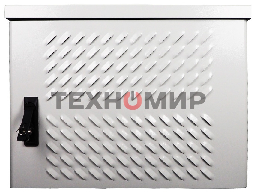 Шкаф уличный всепогодный укомплектованный настенный ЦМО ШТВ-Н, IP55, 15U, корпус: сталь, 760х600х330 мм (ВхШхГ), серый