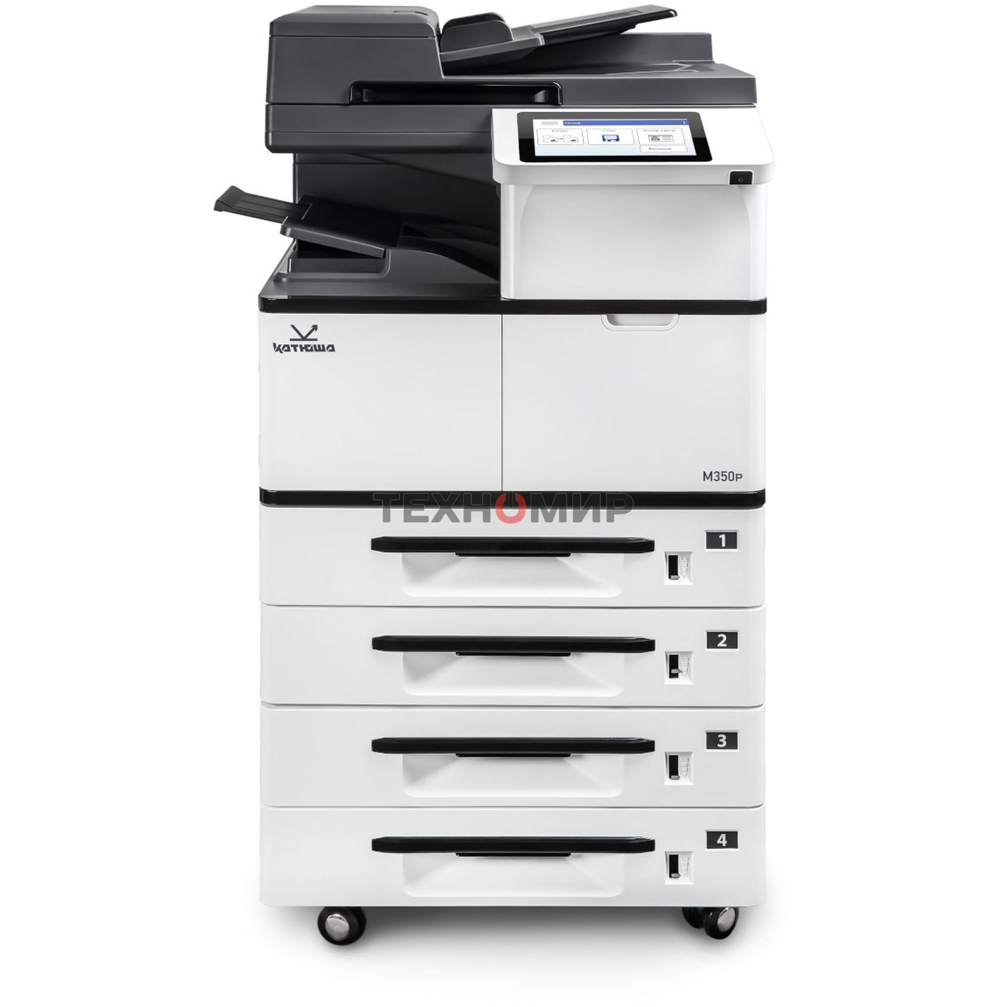 МФУ лазерное Катюша M350p, A3, ч/б печ. до 50 стр/мин., скан. до 60 стр/мин., 1200 x 1200 dpi (печать) 600x600 dpi (скан.), Ethernet, USB - российская сборка