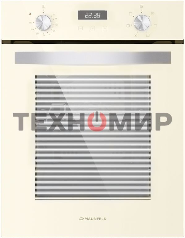 Шкаф духовой электрический Maunfeld EOEM516BG, 45 см, 51 л, бежевый, встраиваемый