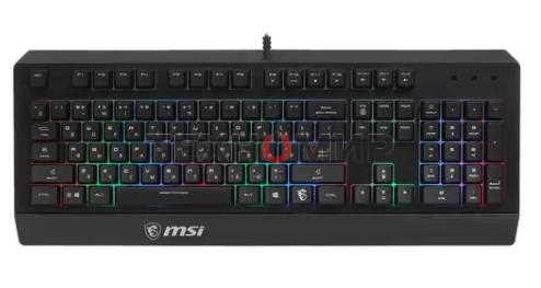 Клавиатура проводная MSI VIGOR GK20 RU черный USB Multimedia for gamer LED (подставка для запястий)