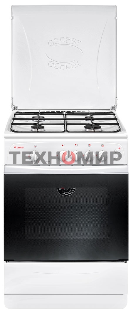 Плита газовая Gefest ПГ 1200 С6 белый, конфорок 4 шт, духовка 63 л, 60 см x 85 см x 60 см